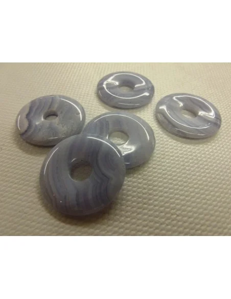 Calcedoine Bleue en donuts