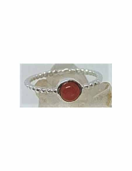 Bague cornaline argent