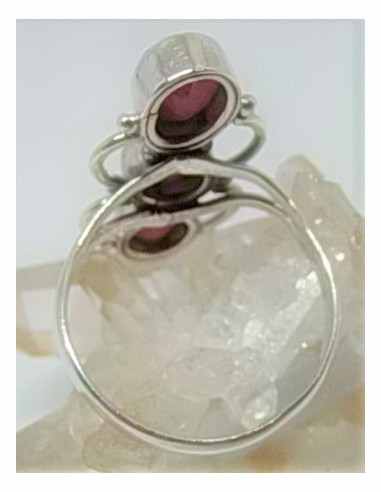 Bague Rubis, trois pierres