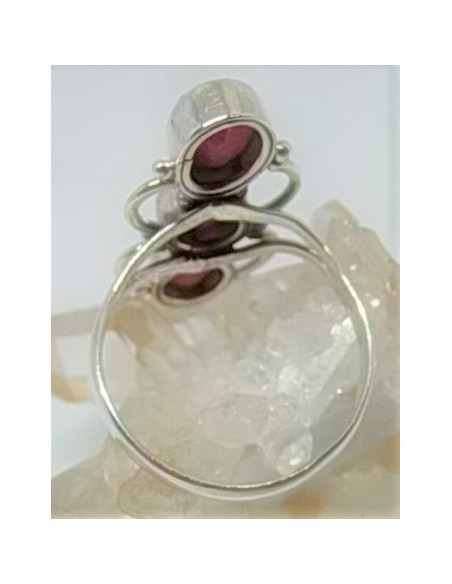 Bague Rubis, trois pierres