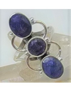 Bague saphir trois pierres