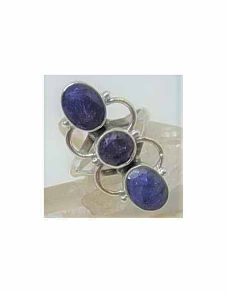 Bague saphir trois pierres