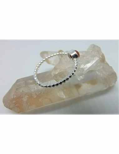 Bague calcedoine bleue argent