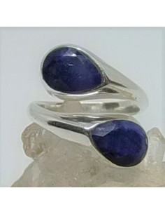 Bague deux saphirs