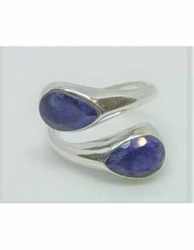 Bague deux saphirs