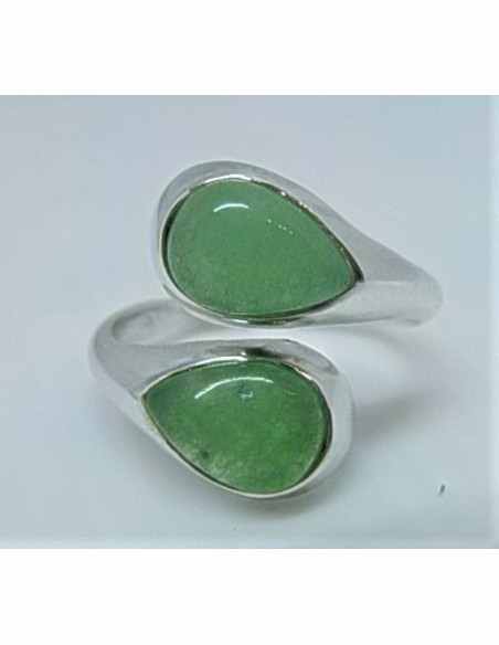 Bague deux jades