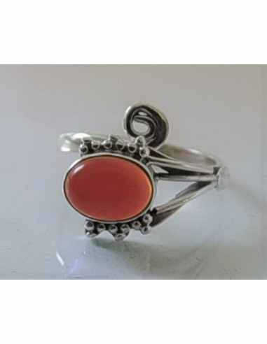 Bague reglable pierre argent