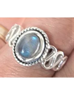 Bague labradorite argent