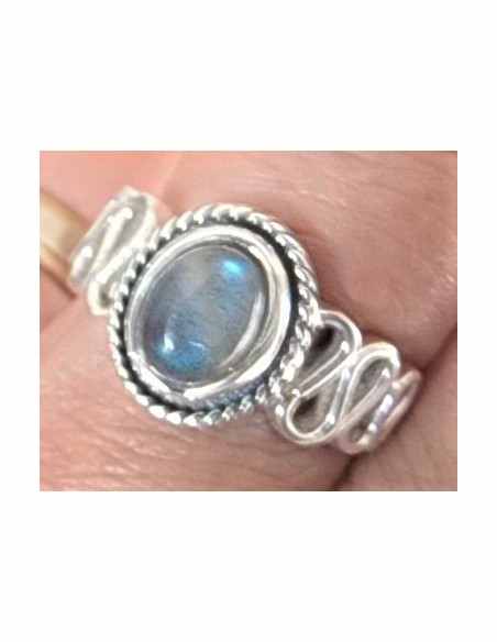 Bague labradorite argent