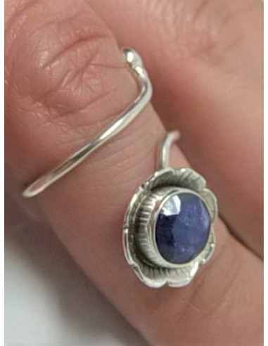 bague ajustable pierre argent