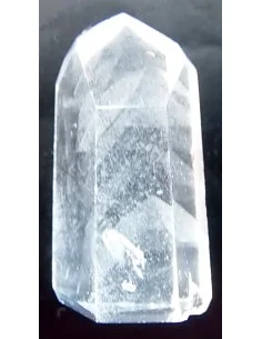 Pointe de quartz fantome blanc