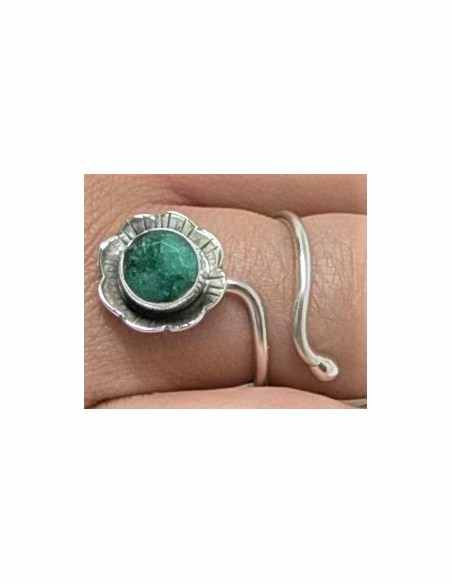 bague ajustable pierre argent
