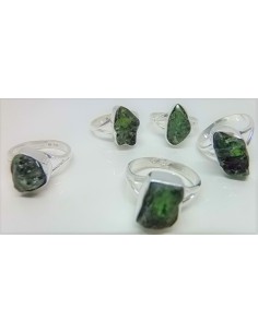 Bague Tourmaline verte brute 2