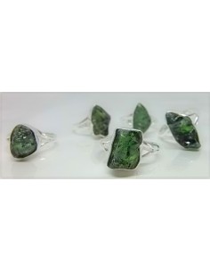 Bague Tourmaline verte brute
