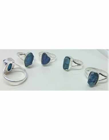 Bague indigolite brute