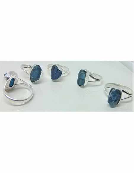 Bague indigolite brute