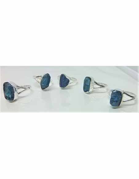 Bague indigolite brute