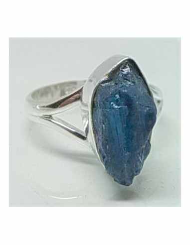 Bague indigolite brute