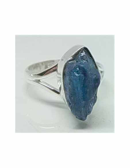 Bague indigolite brute