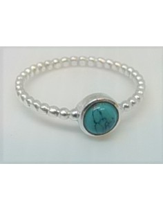 Bague turquoise argent