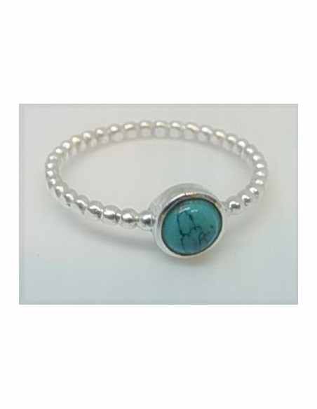 Bague turquoise argent