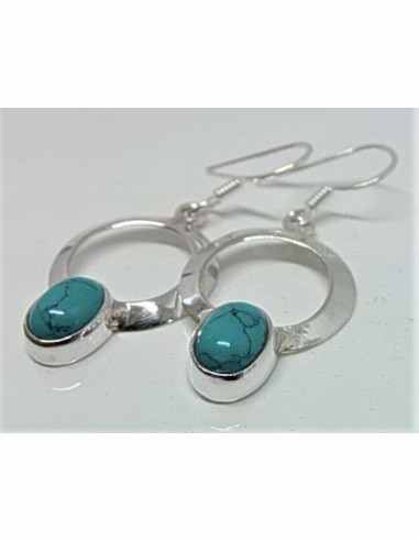 Boucles d'oreilles pierres argent