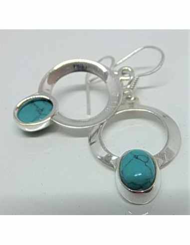 Boucles d'oreilles pierres argent