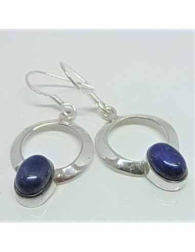Boucles d'oreilles pierres argent