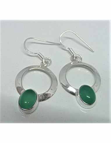 Boucles d'oreilles pierres argent