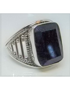 Chevalier Saphir argent