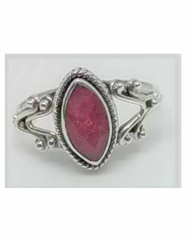 Bague pierre montee en argent