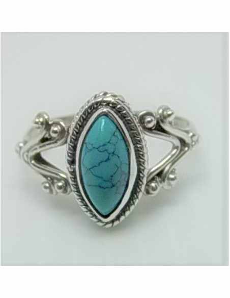 Bague pierre montee en argent