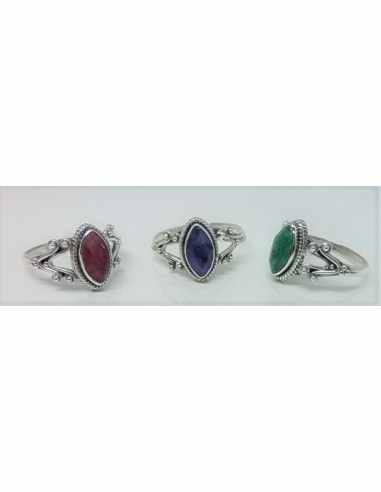 Bague pierre montee en argent