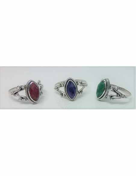 Bague pierre montee en argent