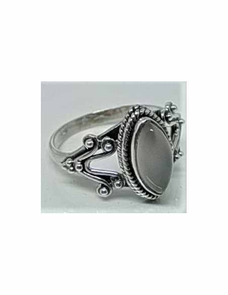 Bague pierre montee en argent