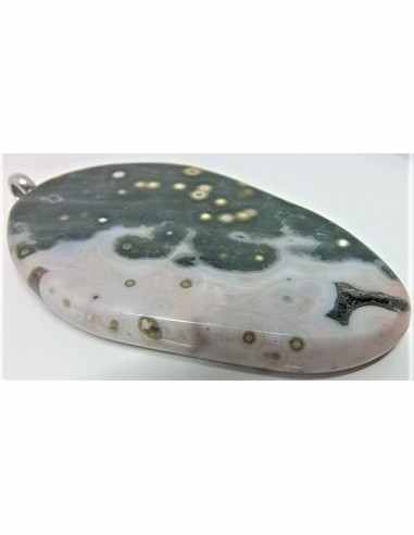 Grand pendentif Jaspe ocean