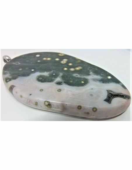 Grand pendentif Jaspe ocean