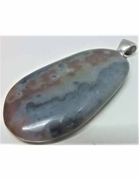 Pendentif Jaspe ocean 90mm