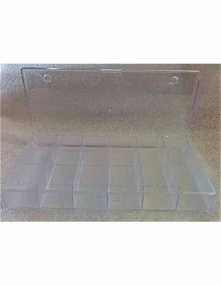 Boite rangement pierres 18 places