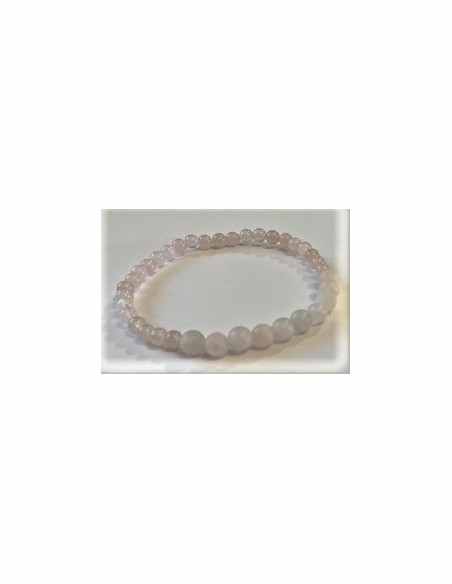 Bracelet Quartz rose brut 4 et 6mm Bracelet Quartz rose brut 4 et 6mm