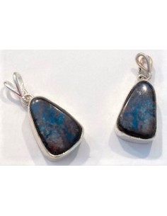Pendentif Azurite montee en argent