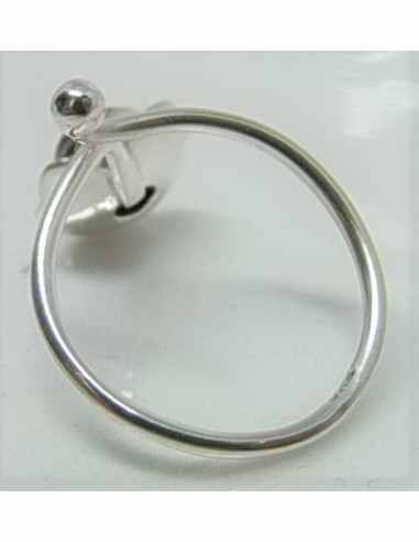 Bague reglable lapis lazuli montee argent