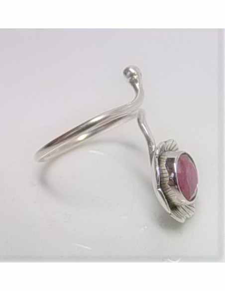 Bague rubis argent