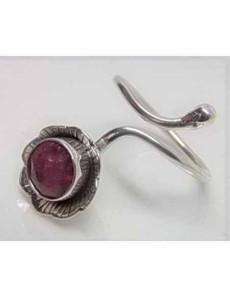 Bague rubis argent