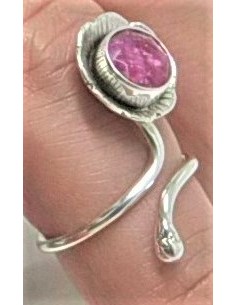 Bague rubis argent