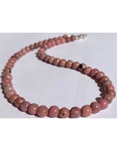 Collier rhodonite 6mm