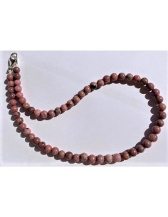 Collier rhodonite 6mm 2