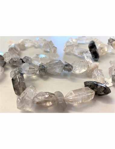Quartz bipoint fantome bracelet