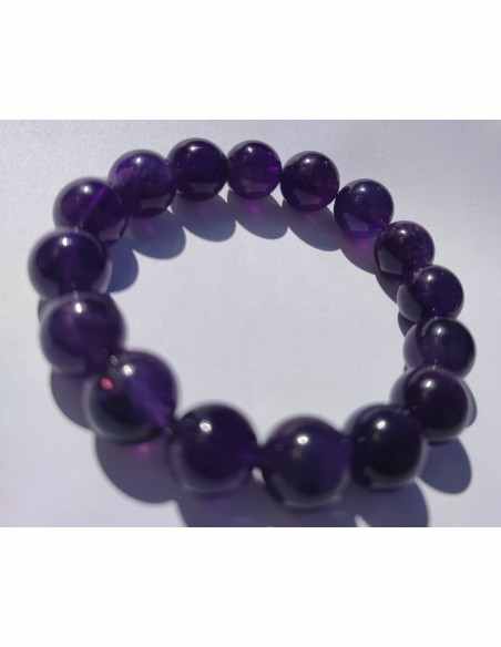Bracelet amethyste 12mm