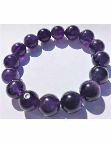 Bracelet amethyste 12mm